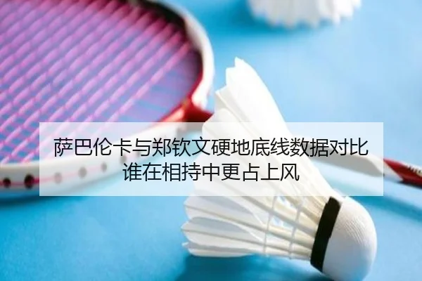 萨巴伦卡与郑钦文硬地底线数据对比 谁在相持中更占上风